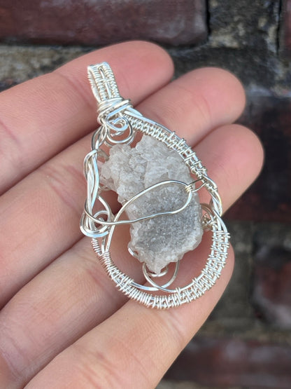 Wire Wrapped Quartz Crystal Cluster