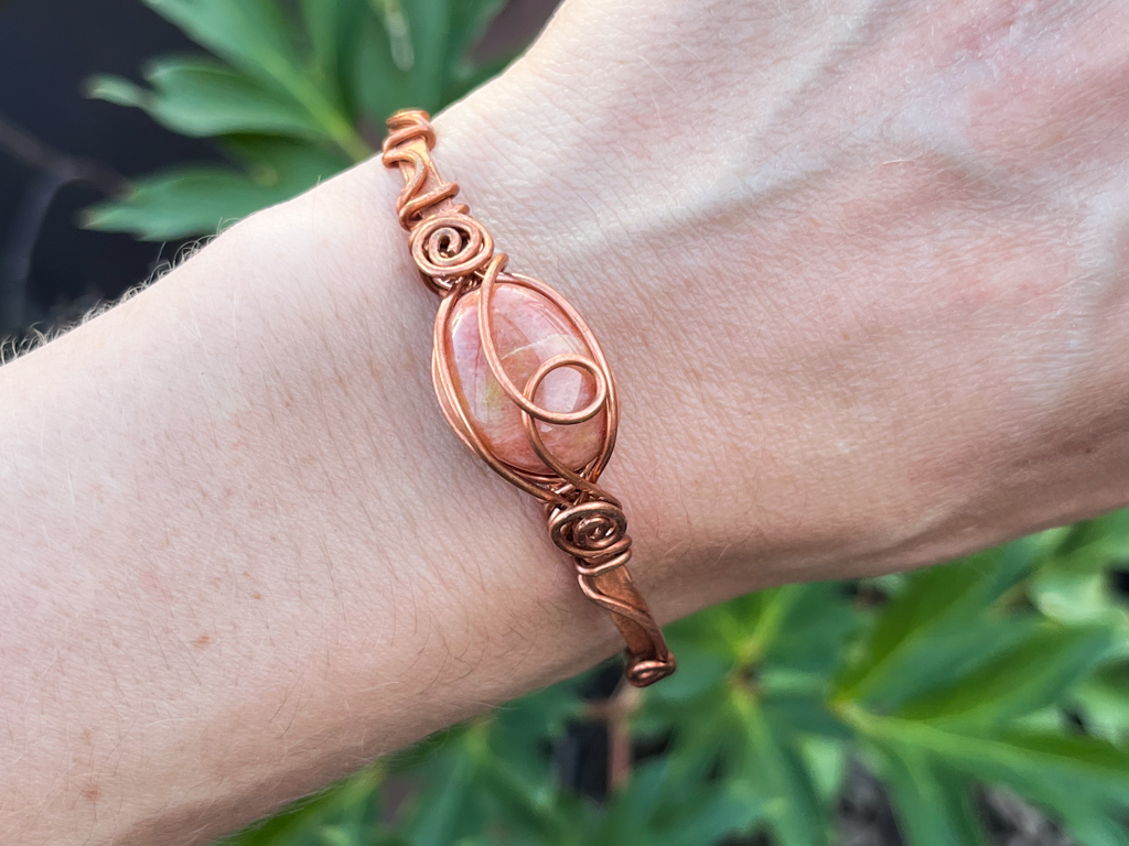 Copper Orange Agate Apollo Cuff