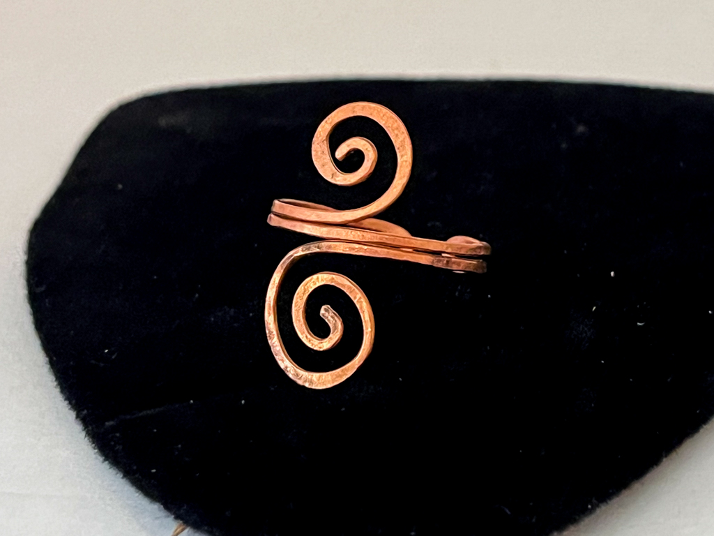 Hammered Spiral Ring